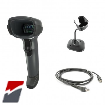 Zebra DS4608-HD - Kit lecteur code barre 2D en USB avec stand et câble