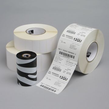 FSM - Etiquette Zebra Sans Adh&eacute;sif Polypro 4000T TAG - 100mmx214mm
