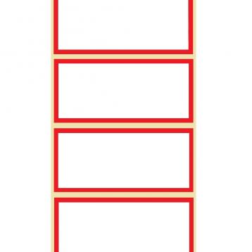 FSM - Z-Ultimate 3000T CADRE ROUGE - 90mmx50mm - Etiquette polyester