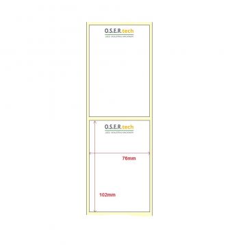 FSM - Etiquette Zebra Z-Ultimate 3000T logo 3C - 76mmx102mm 