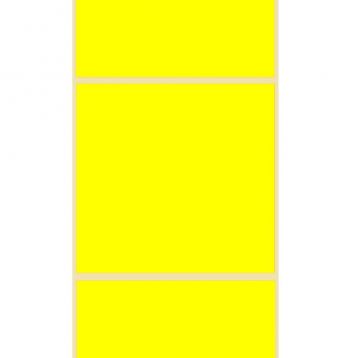 FSM - Zebra Z-Perform 1000D JAUNE - 102mmx102mm - Etiquette thermique &eacute;conomique