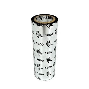 Echantillon Zebra Cire 1600 - 110mmx50m - Ruban noir